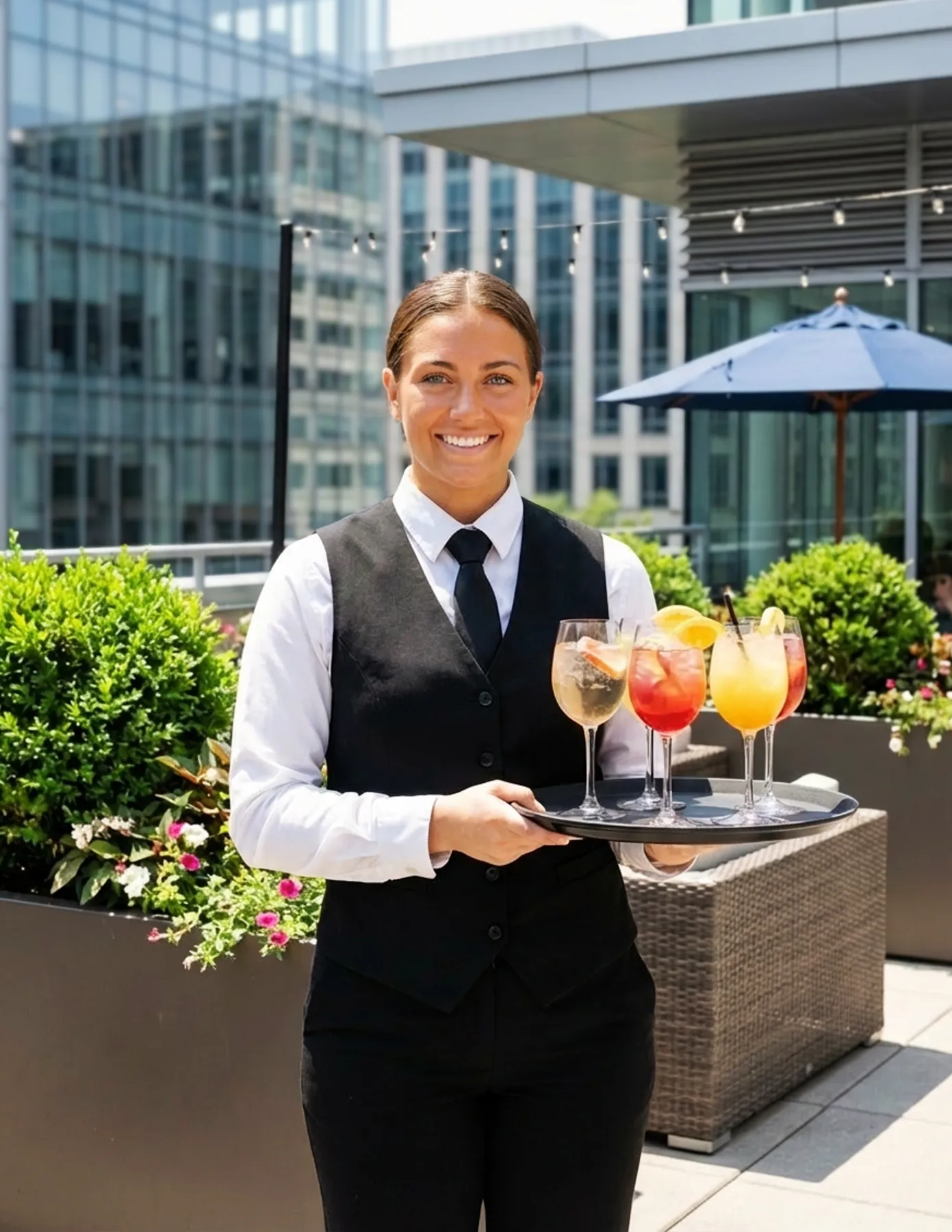 HMG+ IMAGES-39 Professional servers delivering cocktails