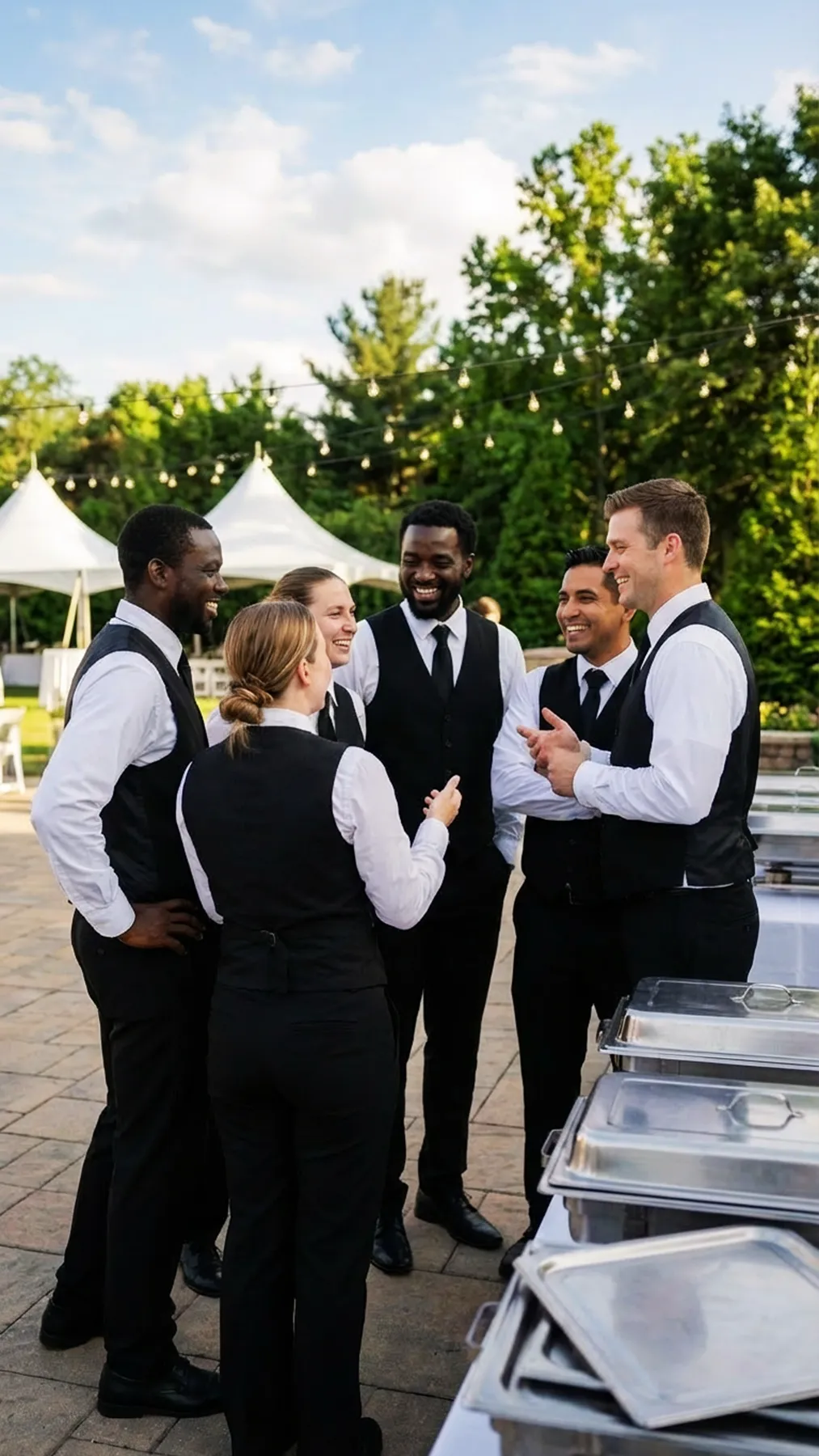 HMG+ IMAGES-41 HMG+ event staff team collaborating before an event