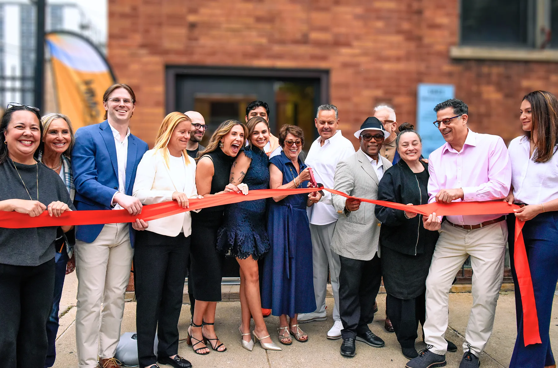 Event staffing Chicago team preparing a corporate event venue